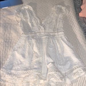White lace fashionnova romper